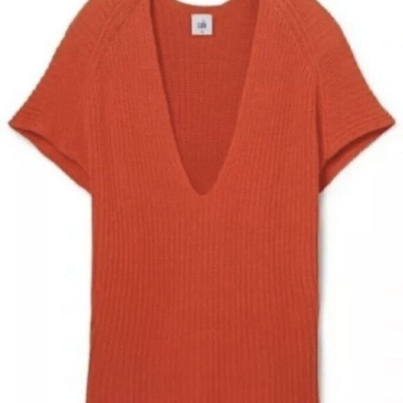 Cabi | Ruby Pullover Knit V Neck Short Sleeve Sweater | M - Picture 4 of 6
